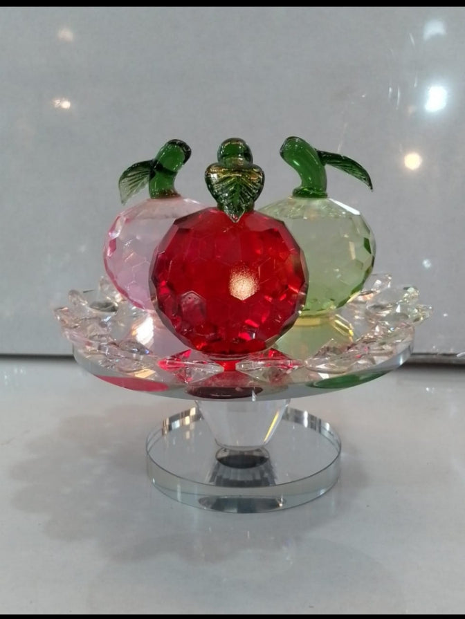 Etched Glass Cube with 3D Design