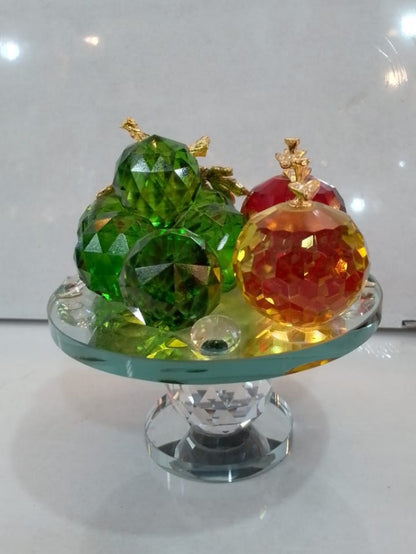 Etched Glass Cube with 3D Design